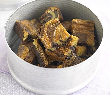 Marbled chocolate brownies recipe