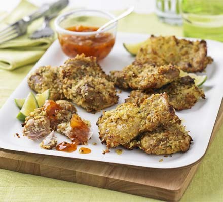 Coconut-crusted lime chicken recipe 