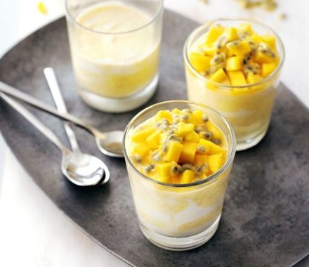 Mango & passion fruit fool recipe