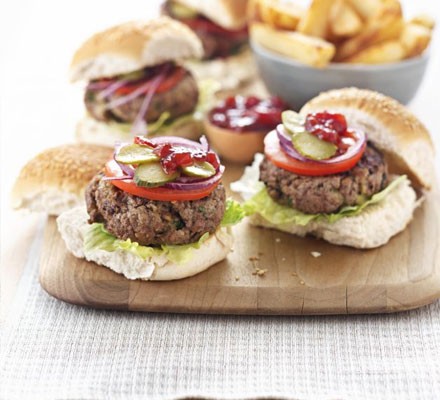 Cheeseburger & chips recipe 