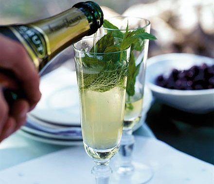 Sparkling mint & lemon juleps  recipe