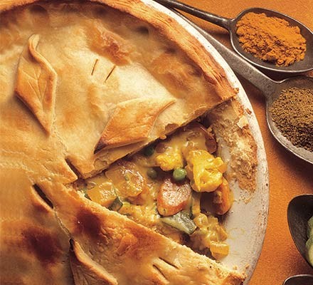 Curried vegetable pie recipe 