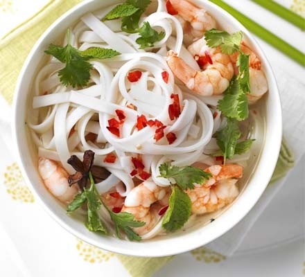 Quick prawn noodle soup recipe 