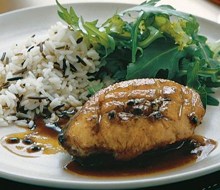 Duck with passion fruit & orange sauce recipe