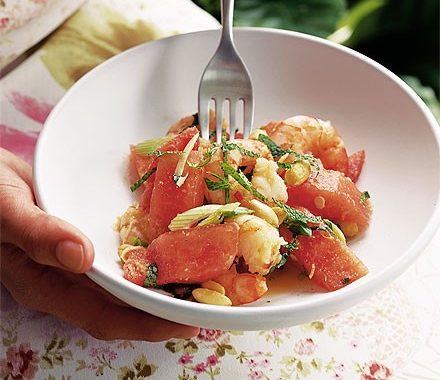 Prawn & melon salad recipe