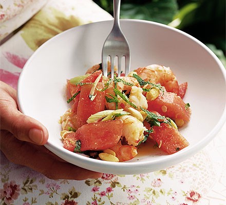 Prawn & melon salad recipe 