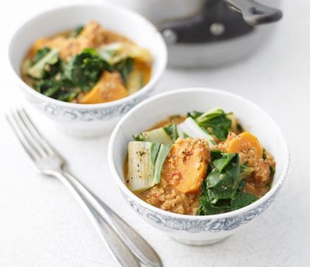 Chard, sweet potato & peanut stew recipe