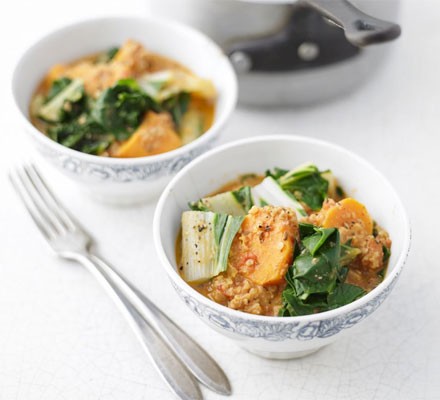 Chard, sweet potato & peanut stew recipe 