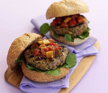 Beef & salsa burgers recipe