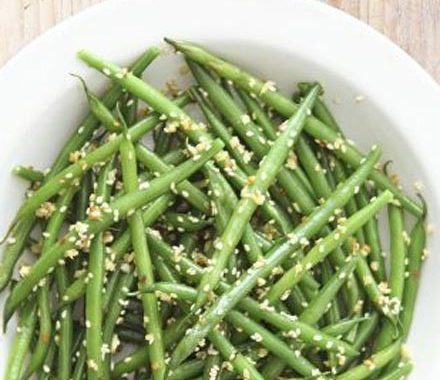 Sesame & ginger green beans recipe