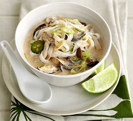 Spicy coconut noodle soup recipe 