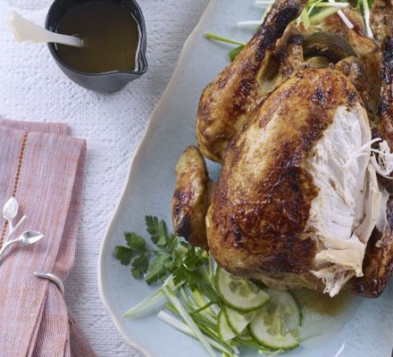 Sticky lime roast chicken recipe 