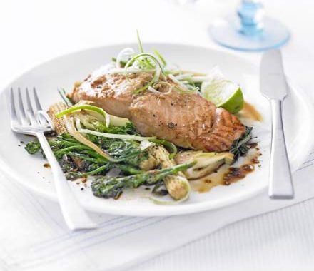 Lime & ginger salmon recipe