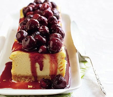 Cherry cheesecake slice recipe