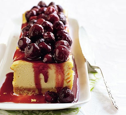Cherry cheesecake slice recipe 