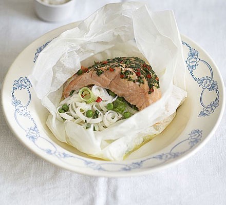 Salmon noodle wraps  recipe 