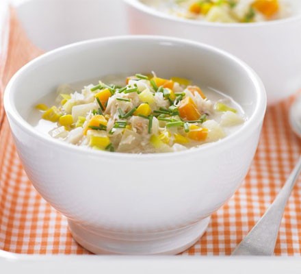 Crab & sweetcorn chowder recipe 