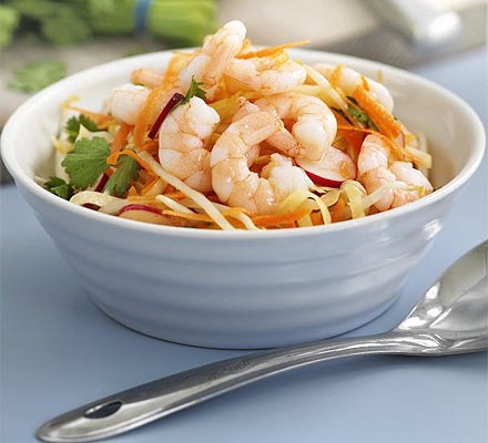 No-cook prawn coleslaw recipe 