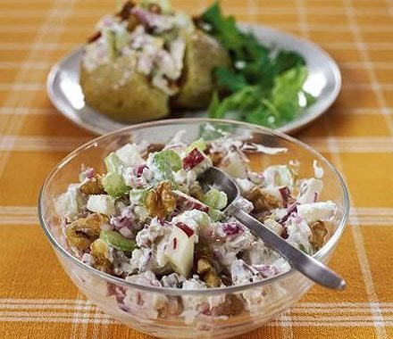 Creamy Waldorf potato topper recipe