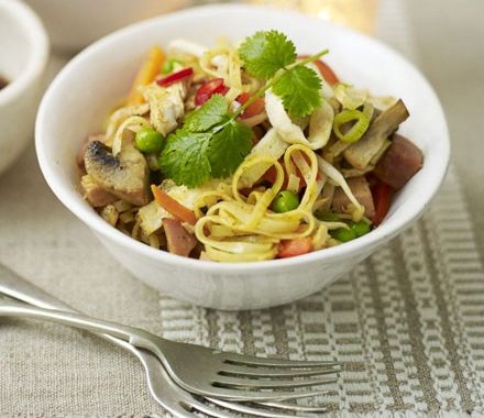 Turkey Singapore noodles recipe