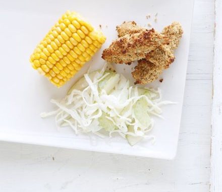 Crispy chicken & apple slaw recipe