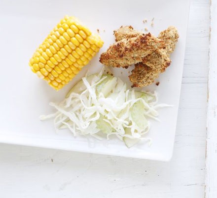 Crispy chicken & apple slaw recipe 