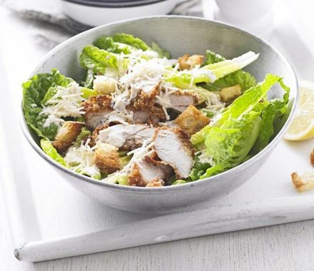 Caesar salad with crispy chicken recipe