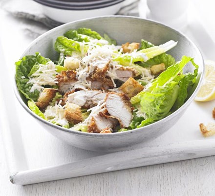 Caesar salad with crispy chicken recipe 