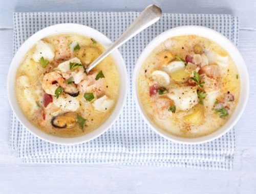 Simple seafood chowder recipe