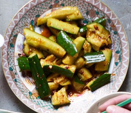 Smacked cucumber pickles recipe