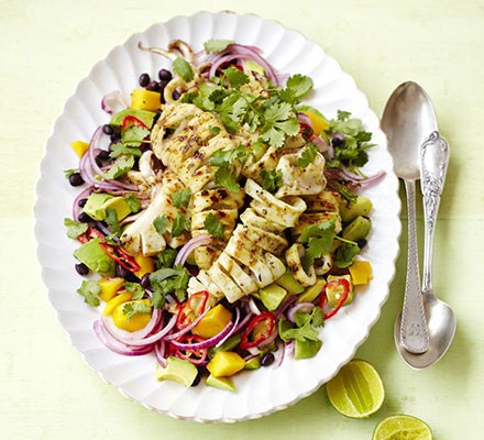 Barbecued squid salad recipe 