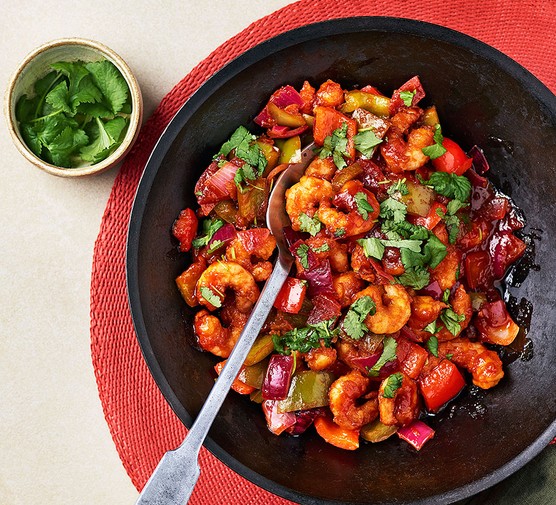 Sweet & sour prawns recipe 