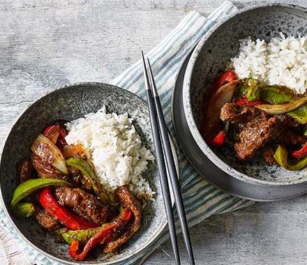 Easy beef in black bean sauce recipe