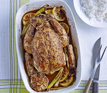 Five-spice, soy & lemon roast chicken recipe