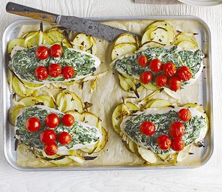 Italian chicken with cream cheese & spinach recipe