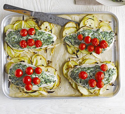 Italian chicken with cream cheese & spinach recipe 