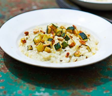 Creamy courgette risotto recipe