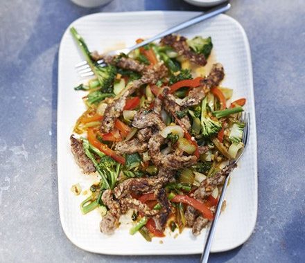 Lighter Chinese chilli beef recipe
