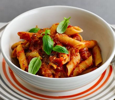 Microwave penne pappa al pomodoro recipe