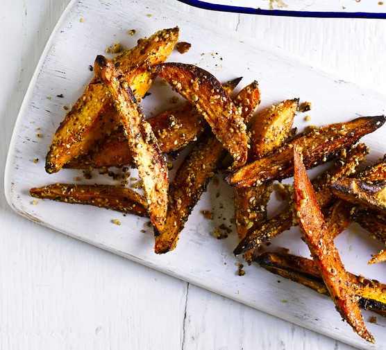 Dukkah-crusted squash wedges recipe 