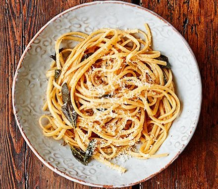 Tajarin pasta with sage butter recipe