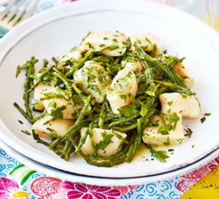 Gnocchi with parsley, butter & samphire recipe 