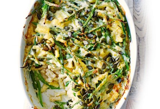 Green bean mac ’n’ cheese recipe