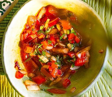 Smoky tomato pepper salsa recipe
