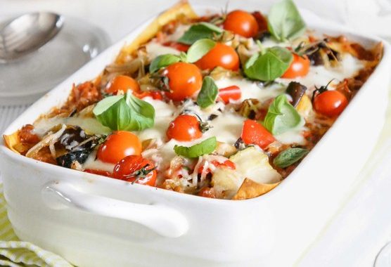 Lighter vegetable lasagne recipe