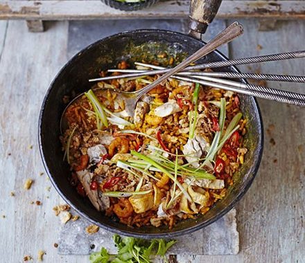 Nasi goreng with sardines recipe