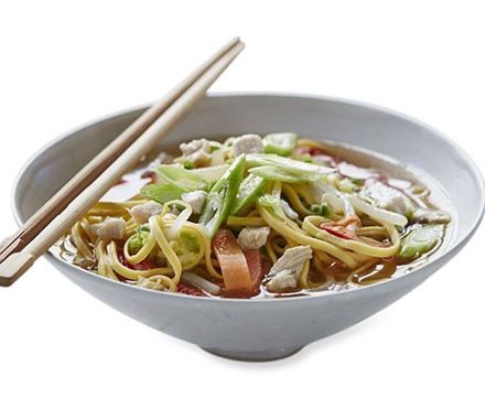 Chicken, vegetable & noodle soup recipe