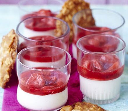 Strawberry panna cotta recipe