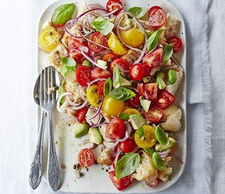 Avocado panzanella recipe