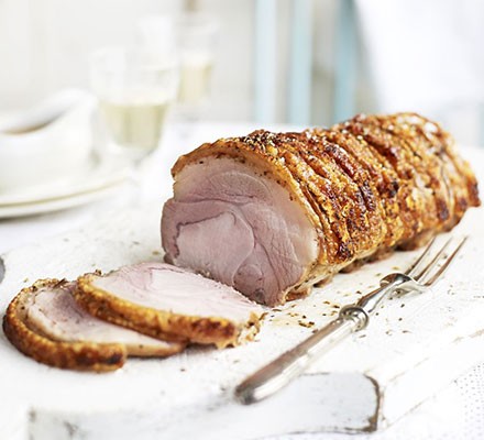 Italian-style roast pork with crispy crackling recipe 